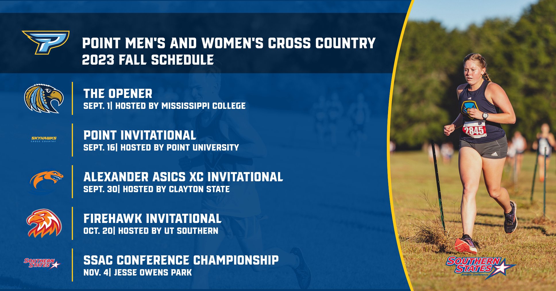 Point Cross Country Releases their 2023 Fall Schedule