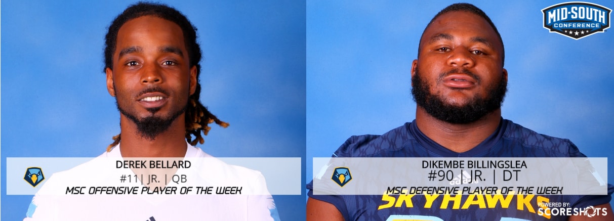 Football: Bellard and Billingslea Win MSC Player of the Week Awards