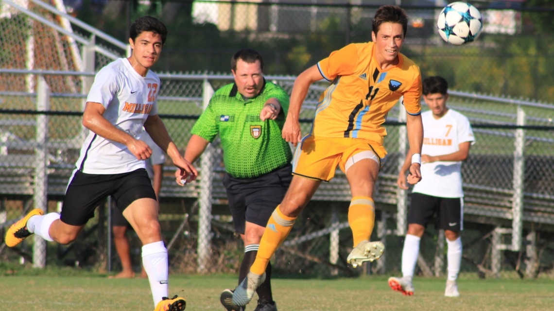 Sofio's Last-Second Goal Give Point Men's Soccer a 3-2 Win over Truett-McConnell