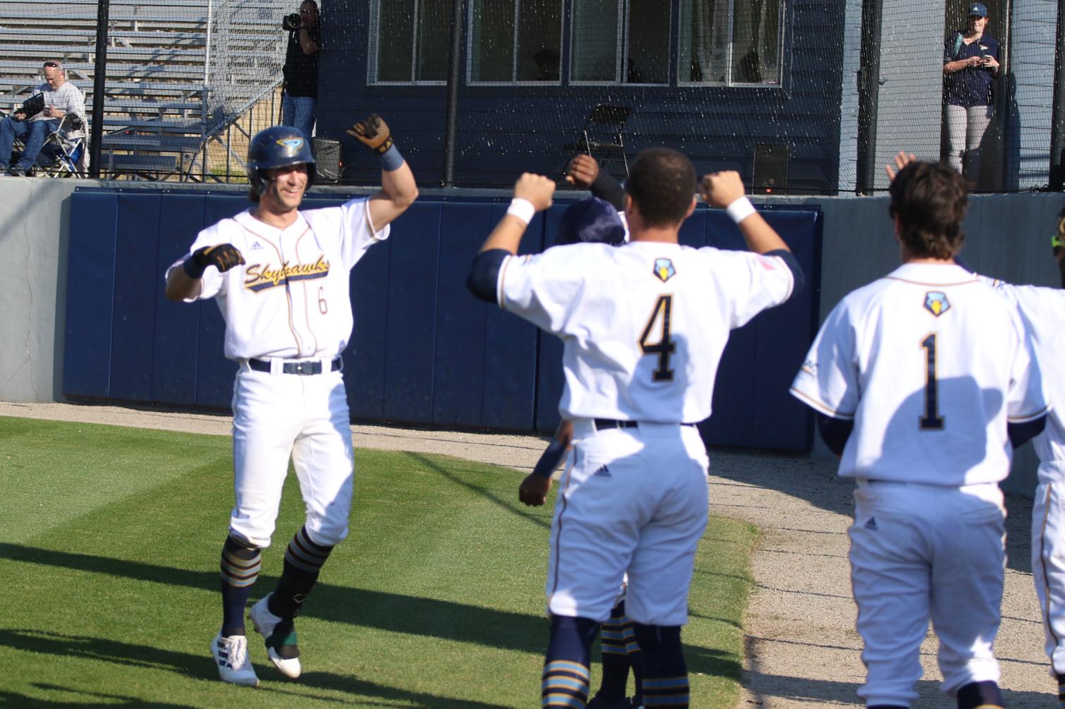 Bush homers twice in game one win, Skyhawks split with Bryan