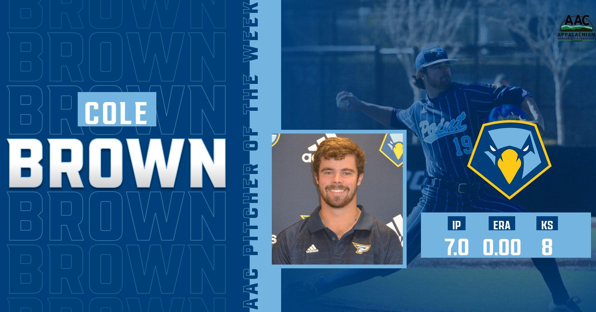 Brown nabs AAC pitcher of the week