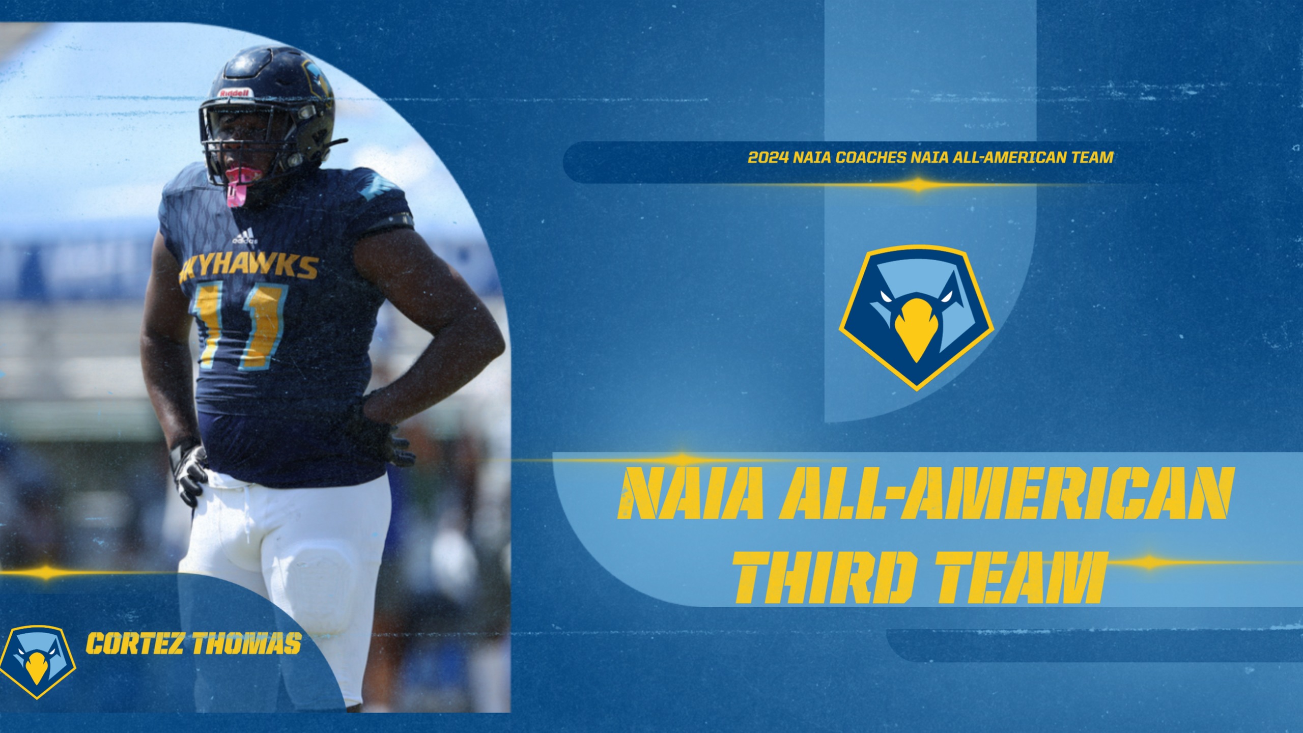 Cortez Thomas charges his way as an NAIA All-American