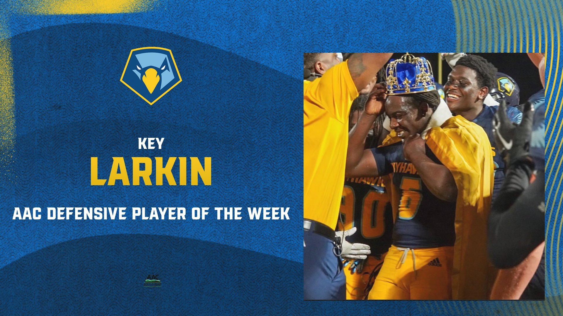 Key Larkin adds another AAC Defensive Player of the Week Honor to his resume