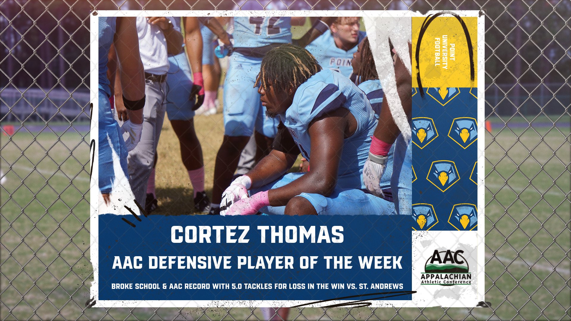 Cortez Thomas earns AAC Defensive Player of the Week after Historic Weekend.