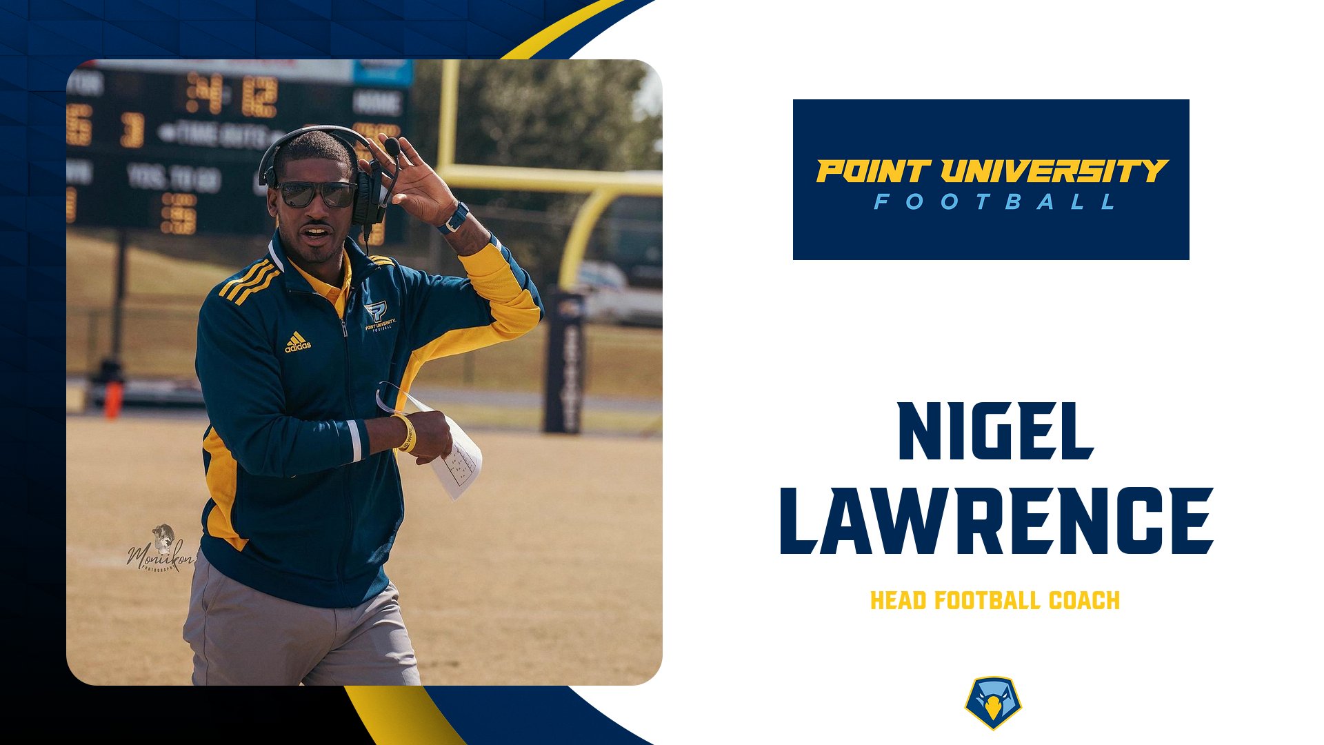Point University Welcomes Nigel Lawrence as New Head Football Coach