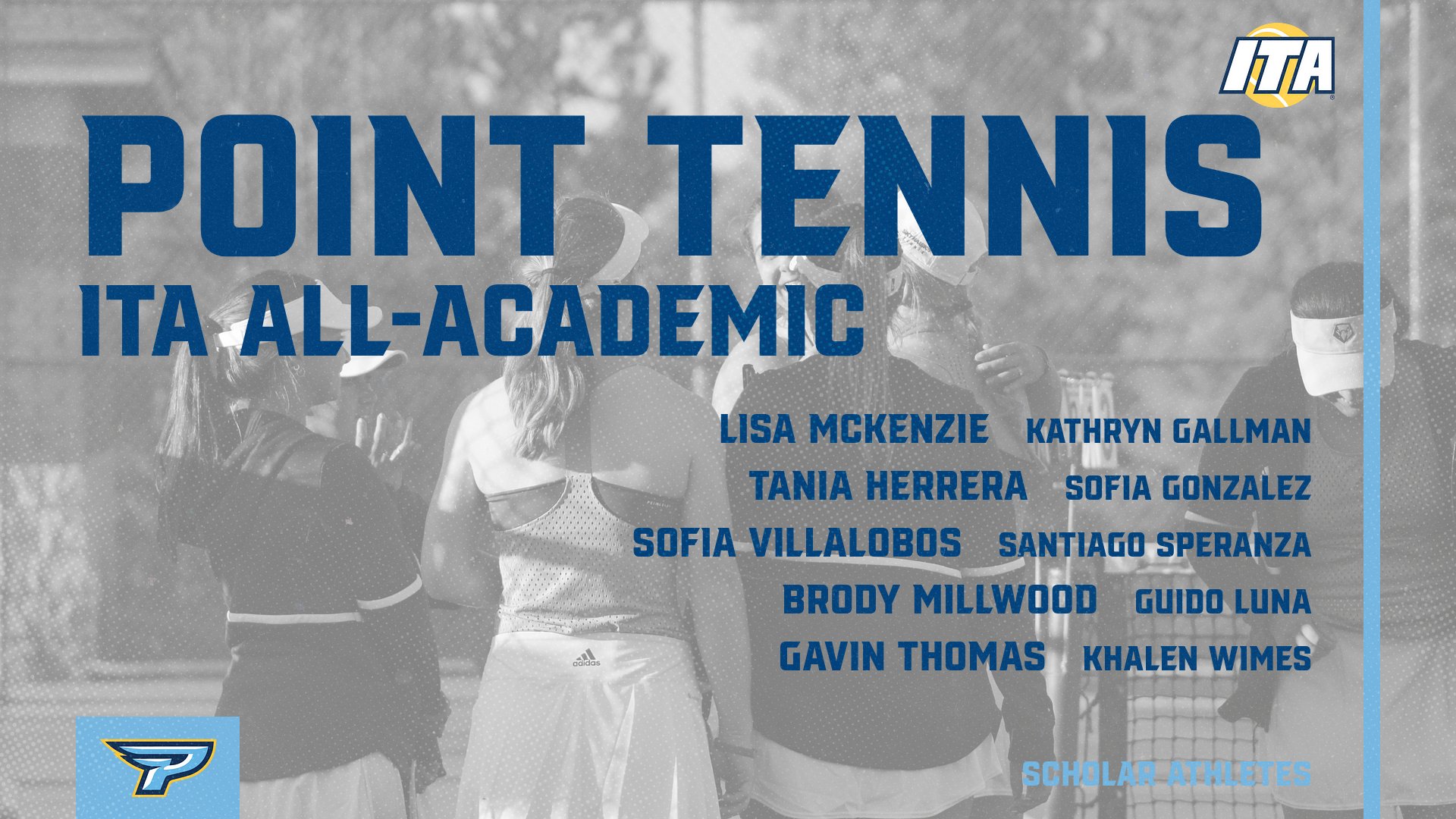 Men&rsquo;s and women&rsquo;s tennis garner ITA All-Academic Awards