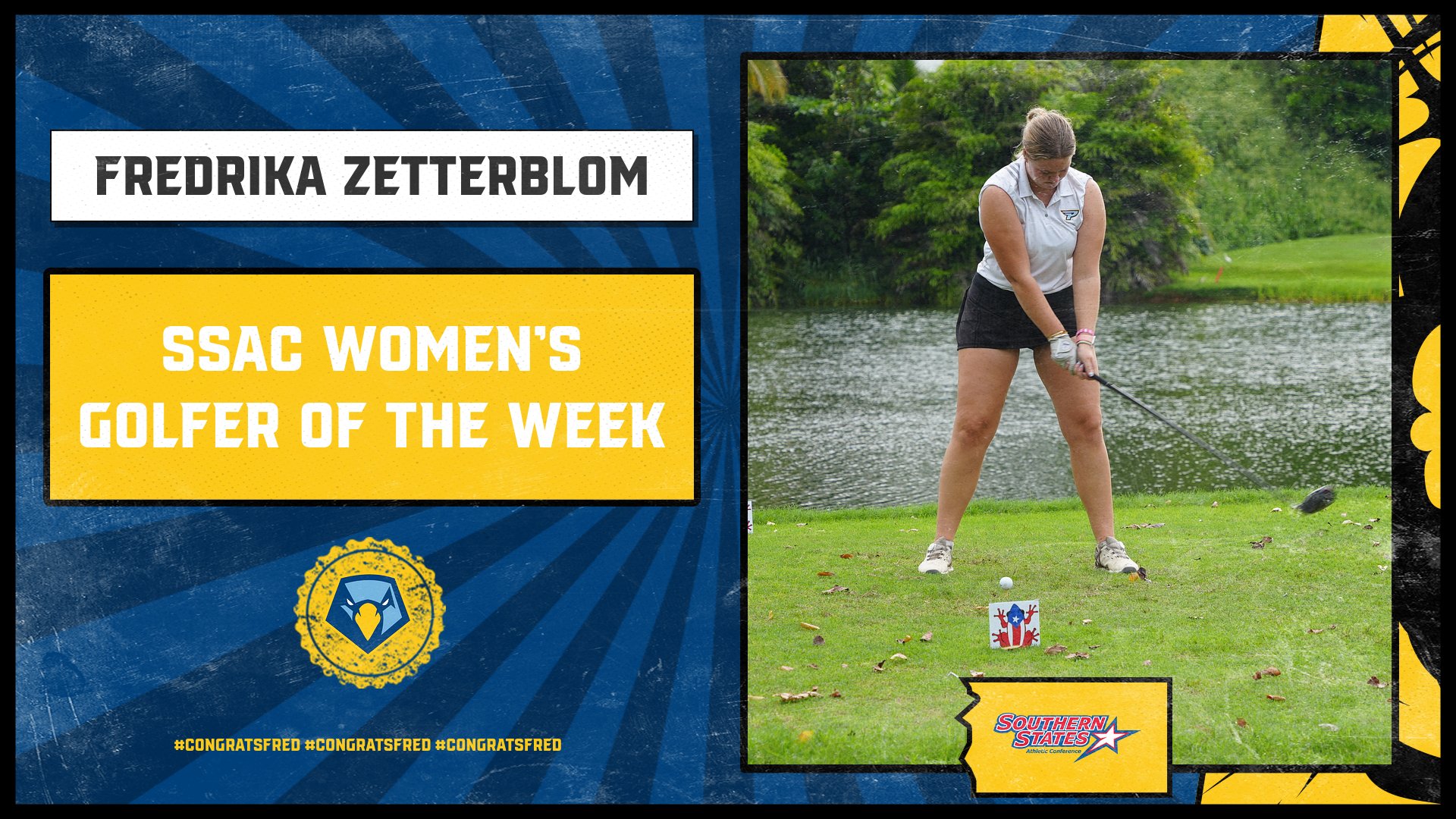 Fredrika Zetterblom earns SSAC Women&rsquo;s Golfer of the Week