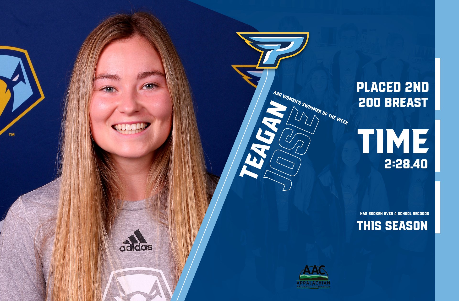 Teagan Jose earns AAC Women's Swimmer of the Week honors